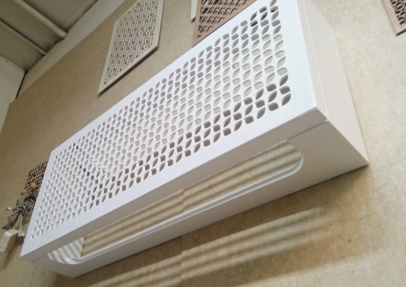Custom Ductless Minisplit Enclosure Modern Wooden AC Cover Fully