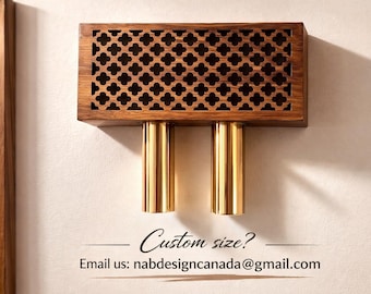 Modern Wood Doorbell Cover | Decorative Chime Box, No Bottom