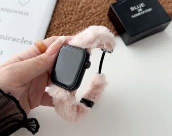 Apple Watch Band Plush Apple Watch Strap Fluffy Iwatch Etsy UK