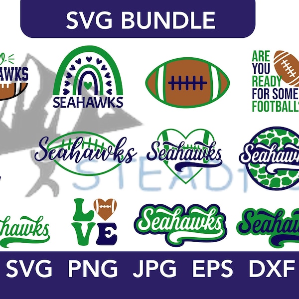 Seahawks Svg Bundle, Seahawks Png Bundle, Seahawks Shirt Svg, Football Svg Instant Digital Download, Svg Png Eps Dxf Jpeg