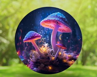 Mushroom Stickers | Nature Laptop Decals | Aesthetic Planner Stickers | Mushroom Art