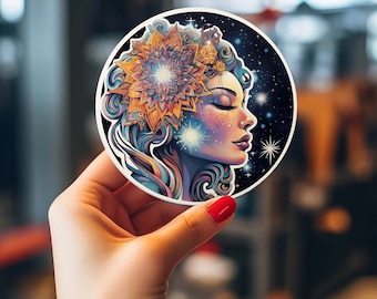 Psychedelische Trippy Holografische Sticker Pack - Laptop stickers, waterdichte autostickers, kleurrijke psychedelische kunst - unieke kous Stuffer