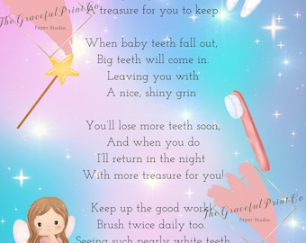 Tooth Fairy Letter; First Tooth, Fairy Letter Printable Download