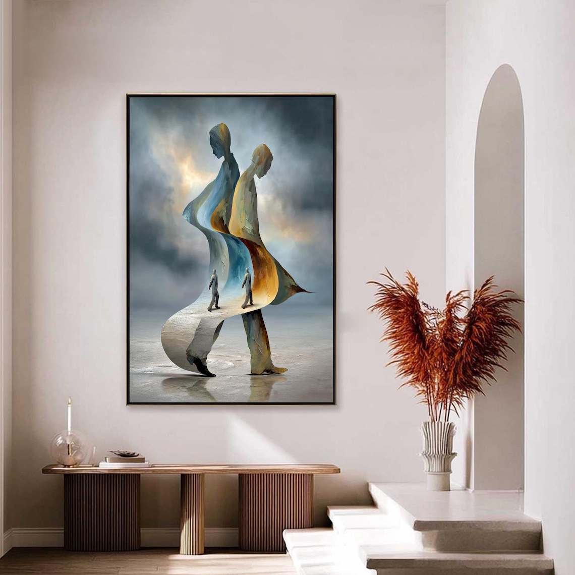 Abstract Couple Painting - Front view