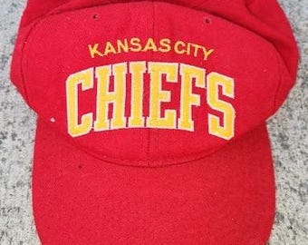 Vintage 1990s Starter Wool Kansas City Chiefs Snapback