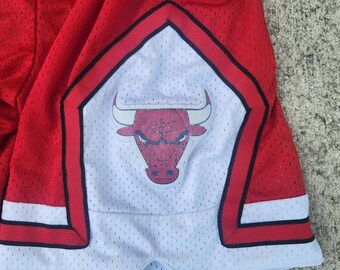 NIKE CHICAGO BULLS USA リバーシブル ヴィンテージ 当時物 Vintage 90s Logo Athletic Chicago Bulls Jacket 1/4 Zip