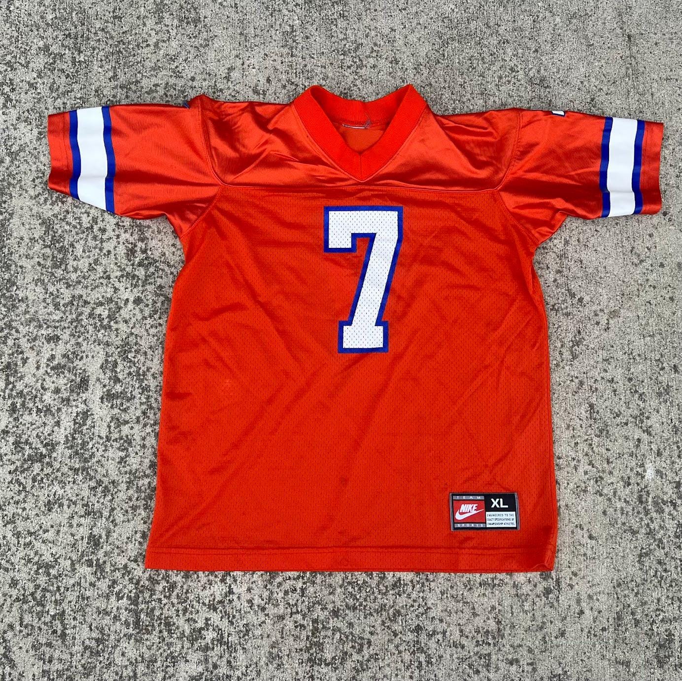 Chemise Vintage NFL Des Denver Broncos Super Bowl John Elway - Taille L - Coton - Occasion Très Bon État