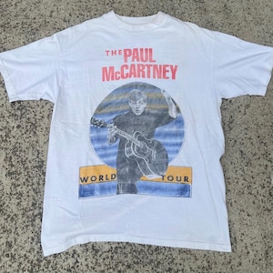 Vintage &#39;89/&#39;90 Paul McCartney World Tour Tee
