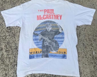 Vintage 2005 Paul Mccartney US Concert Tour Band T-shirt / Band