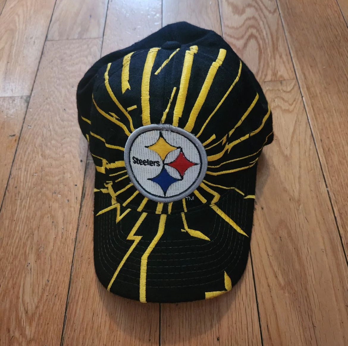 Vintage Starter 90s Pittsburgh Steelers Shockwave Hat Etsy
