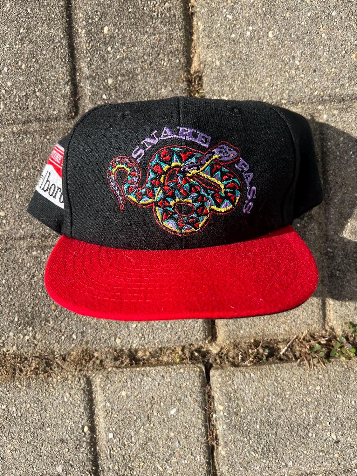Vintage Marlboro Snake Pass Hat Strapback Promo Cap