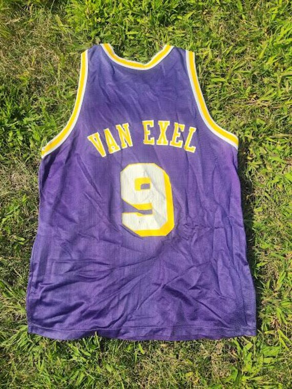 Vintage 90s Champion Nick Van Exel Lakers Jersey Etsy UK