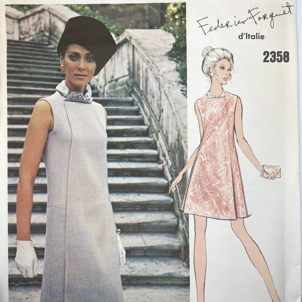 2358 size 44 Vogue Grand Couturier Federico Forquet vintage sewing pattern (V2358)