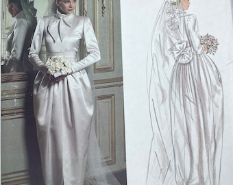 2545 size 10 Vogue Paris Original Christian Dior wedding dress vintage sewing pattern (V1537)