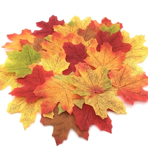 Herbst Ahorn Blätter Stoff Seide Haus Herbst Dekoration Hochzeit Kranz machen Halloween Handwerk Versorgung künstliche Blätter UK