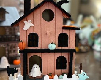 Candy corn cottage