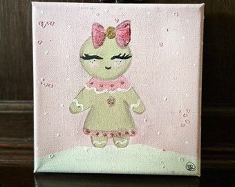 Gingerbread girl painting