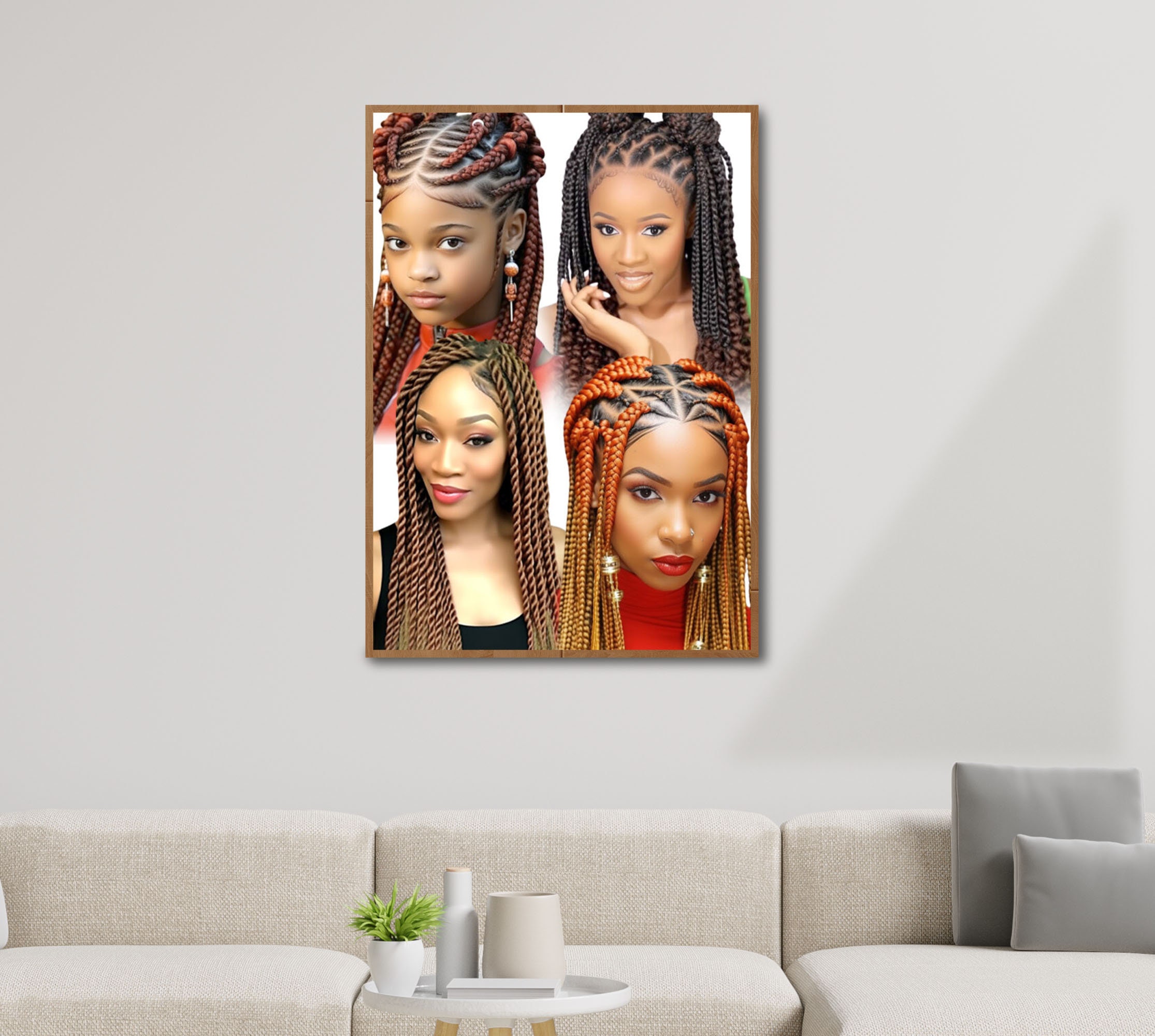 Men Braids Kids Cornrows Locs Posters Collection Large 24 - Etsy
