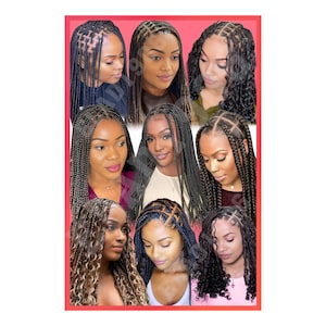 Hair Braiding poster, African Hair Braiding Poster, Poster for African hair braiding shop, Poster for Hair shop Large 24 by 36 Elad-poster26
