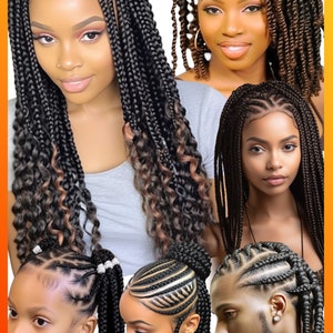 African hair braiding poster ,passion twists Posters Collection, Large 24 by 36 Prints for Braiding Shops and Hair Salons Poster15