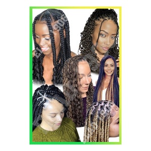 Hair Braiding poster, African Hair Braiding Poster, Poster for African hair braiding shop, Poster for Hair shop Large 24 by 36 Elad-poster20