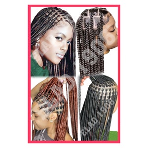 Hair Braiding poster, African Hair Braiding Poster, Poster for African hair braiding shop, Poster for Hair shop Large 24 by 36 Elad-poster12