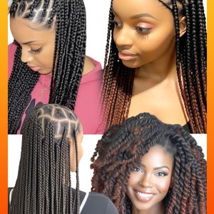 African Hair braiding poster, braids poster, Hair poster, Large 24 by 36 Prints for Braiding Shops and Beauty Salons Poster4