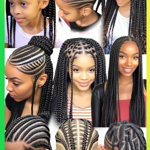 African hair braiding poster, man braids, passion twists Poster Collection, Large 24 by 36 Prints for Braiding Shops ,hair Salons Poster44