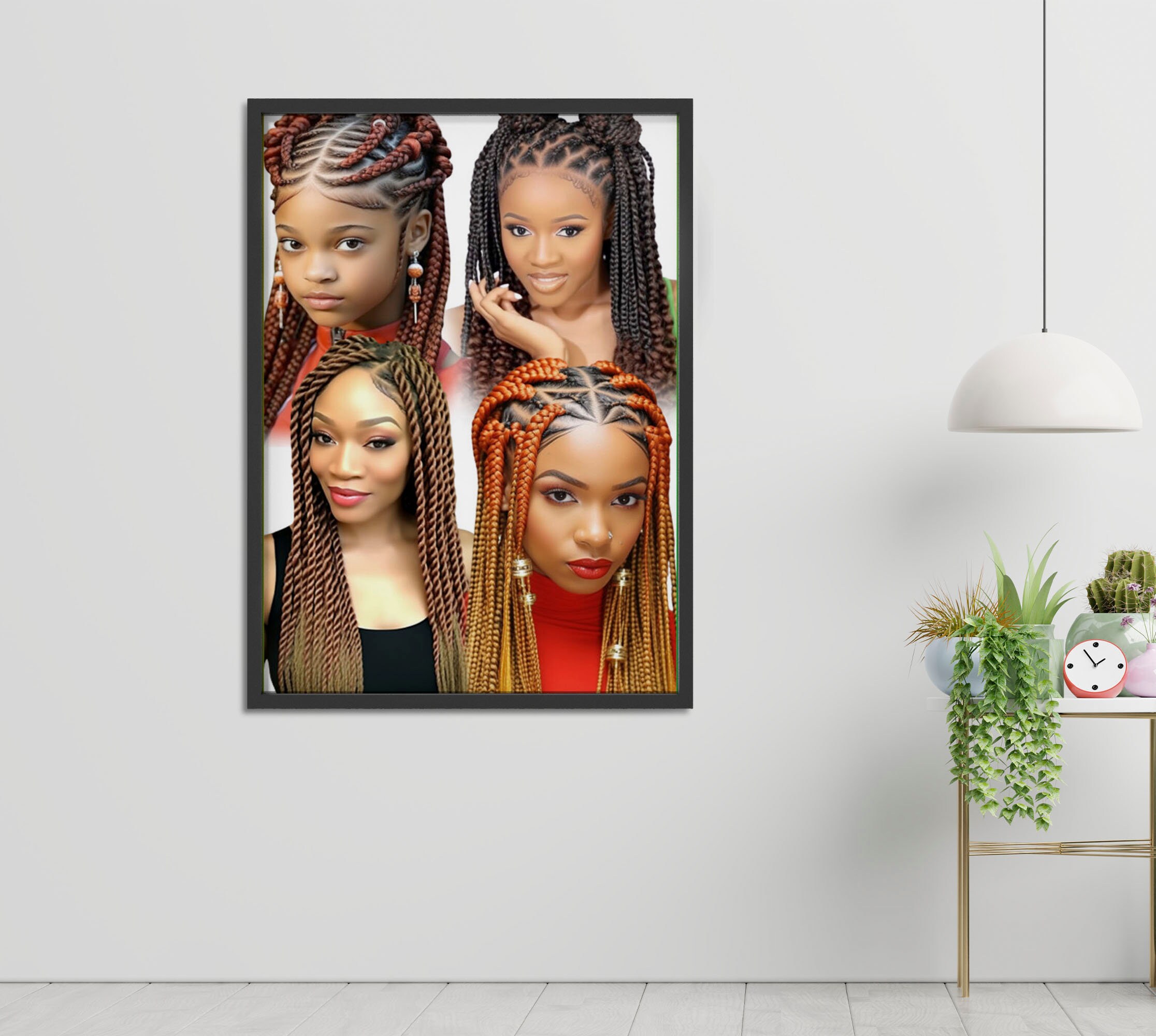 Men Braids Kids Cornrows Locs Posters Collection Large 24 - Etsy