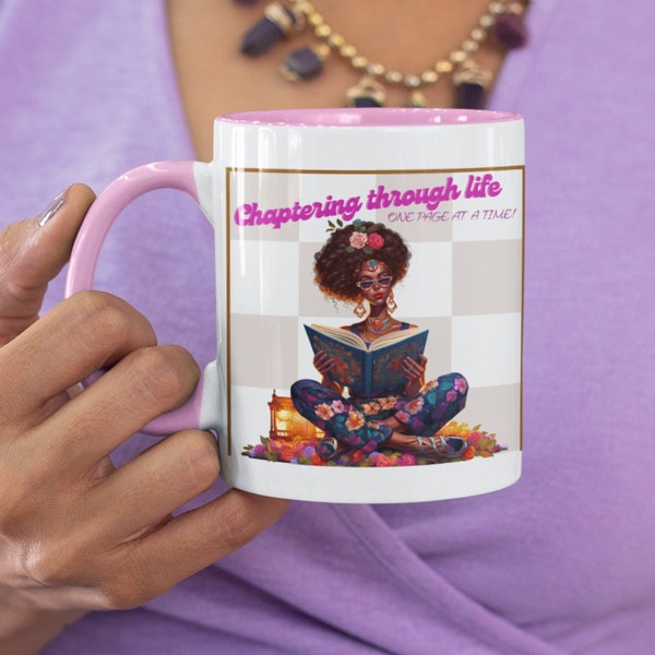 Book mug, Book Lover Mug, Melanin Girl Culture, Black Culture Art, Black Excellence, Black Owned Shops, Boss Lady Mug, Black Girl Magic Mug