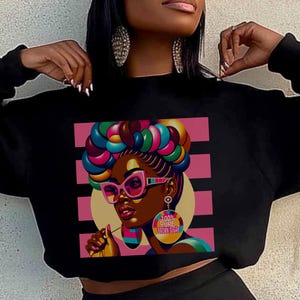 Pure Brown Sugar Black Girl Magic Melanin Sweatshirt, Black Owned Shops, Black Queen Woman Sweater, Black Girl Crewneck Gift, Black History