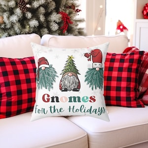 Gnome christmas pillows discount