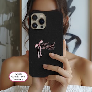 Christian Phone Case, Valentines Bible Verse Phone Case for iPhone 16 15 X XR Plus Pro Max, Samsung, Pixel Religious Christian Gift for her