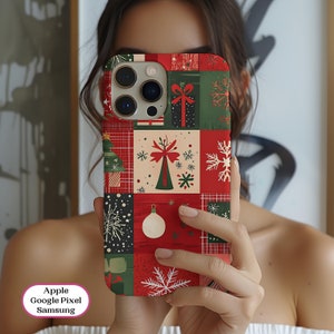 Christmas Phone Case, Aesthetic Phone Cover, Winter Phone Case, iPhone 16 15 14 13 12 11 Pro Max 8 Plus X,  Samsung Galaxy, Pixel Gift