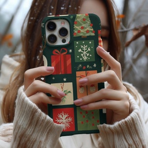 Christmas Phone Case, Aesthetic Phone Cover, Winter Phone Case, iPhone 16 15 14 13 12 11 Pro Max 8 Plus X,  Samsung Galaxy, Pixel Gift