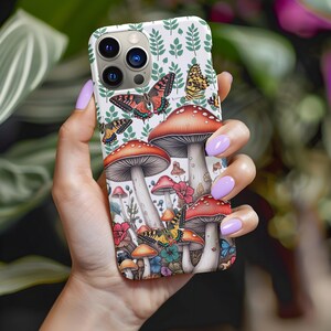 Mushroom Phone Case, Cottagecore Mushroom, Fairycore Forest, Trippy Phone Cover, Cute Mushroom Case, Cottage Core iphone, Galaxy, Pixel