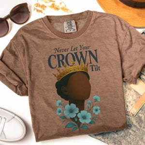 Black Owned Shops Black Queen Tshirt Comfort Colors Distressed Pure Brown Sugar Black Girl Magic Melanin Shirt Crewneck Gift, Black History