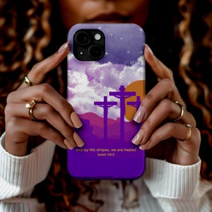 Christian Phone Case, Bible Verse Phone Case for iPhone 15 Pro Max, 14 Plus, 13, 12, 11, XR & Samsung Galaxy Case, Pixel 8, 7 Christian Gift