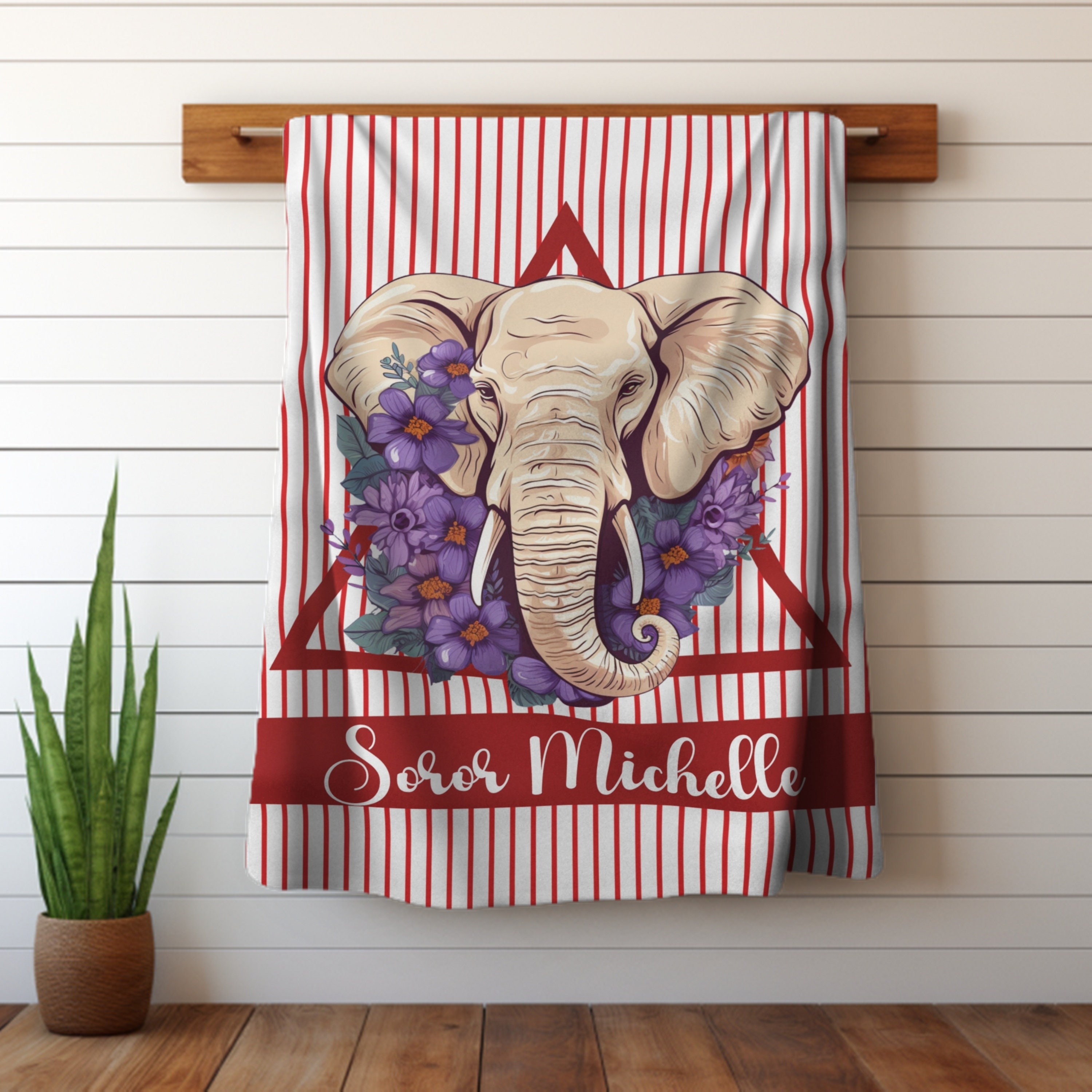 Custom Sorority Blanket, Sorority Gift, Crimson and Creme, sorority paraphernalia, Soror inspired, gift for soror, Sisterhood 1913, HBCU
