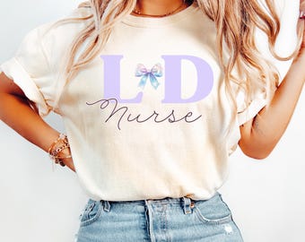 Maglietta per infermiere addette al travaglio e al parto Comfort Colors: regalo per infermiere addette al travaglio e al parto