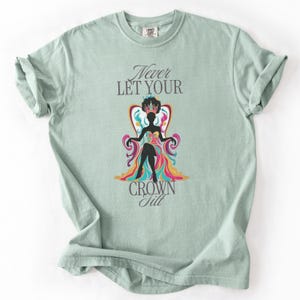 Black Owned Shops Black Queen Tshirt Comfort Colors Pure Brown Sugar Black Girl Magic Melanin Shirt Black Girl Crewneck Gift, Black History