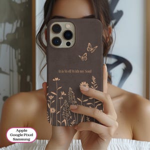 Christian Phone Case, Bible Verse Phone Case for iPhone 16 15 14 13 12 11 X XR Plus Pro Max, Samsung, Pixel Religious Christian Gift for her