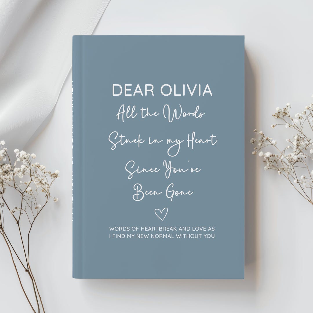 Grief Lettering Custom Grief Journal, Letters to Heaven, Personalized Memorial Gift ...