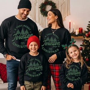 Custom Family Christmas Sweatshirt, Personalized Matching Xmas Crewneck, Personalized Name Shirt, Holiday Trip