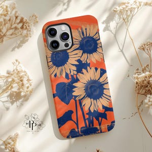 Sunflower Yellow Floral Phone Case Aesthetic Trendy Flowery Cottage Core Wildflower Cover for iPhone 16 15 14 Galaxy S 24 23 22 Pixel 8 7 6