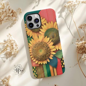 Sunflower Yellow Floral Phone Case Aesthetic Trendy Flowery Cottage Core Wildflower Cover for iPhone 16 15 14 Galaxy S 24 23 22 Pixel 8 7 6