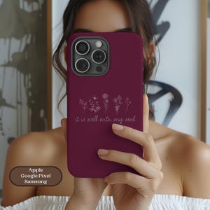 Christian Phone Case, Bible Verse Religious  Phone Case for iPhone 16 15 14 Plus Pro Max, Samsung, Pixel Religious Christian Gift for her