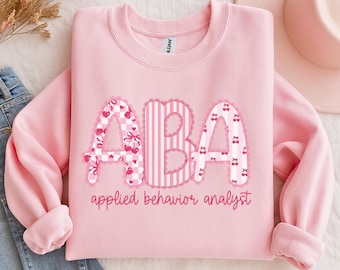 ABA Shirt, Funny aba Sweatshirt, rbt Valentines Gift, bcba Shirt, Behavior Tech Tee, Data Lover Shirt, aba Therapy Shirt, VDay Gift
