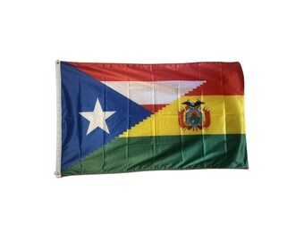 Bolivia and Puerto Rico Flag - Bandera de Bolivia y Puerto Rico