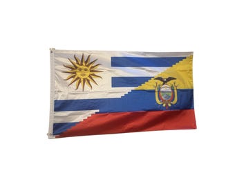 Uruguay and Ecuador Flag - Bandera de Ecuador y Uruguay